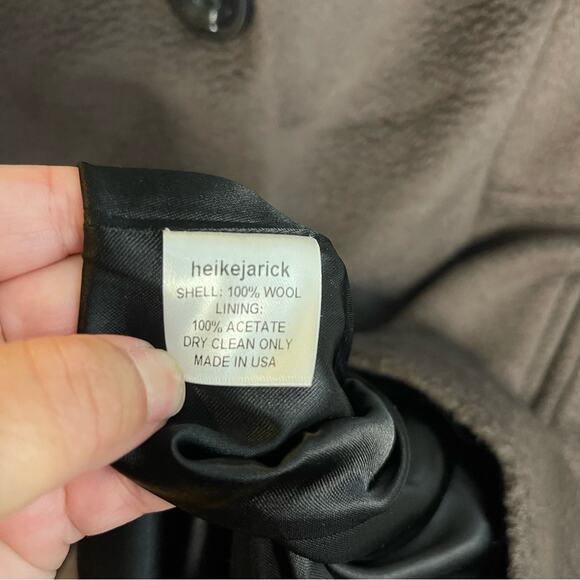 Heike Jarick Brown Wool Trench Coat - Picture 8 of 8